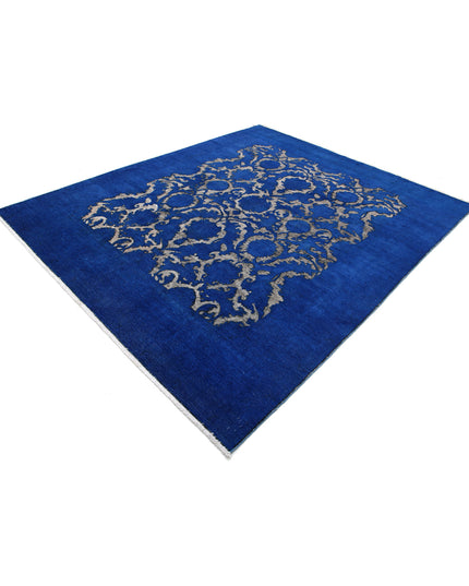 Onyx 7' 9" X 9' 4" Hand Knotted Wool Rug 7' 9" X 9' 4" (236 X 284) / Blue / Wool