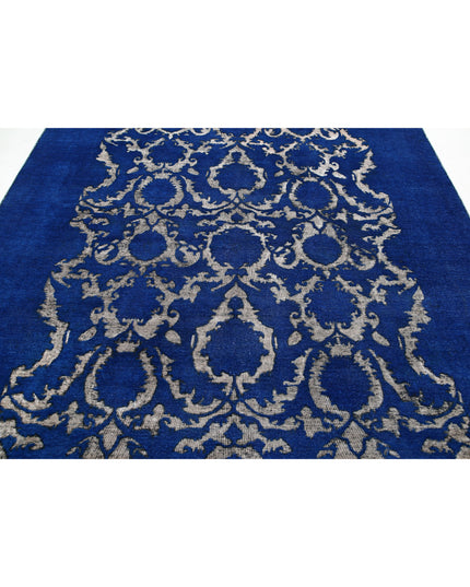 Onyx 7' 9" X 9' 4" Hand Knotted Wool Rug 7' 9" X 9' 4" (236 X 284) / Blue / Wool