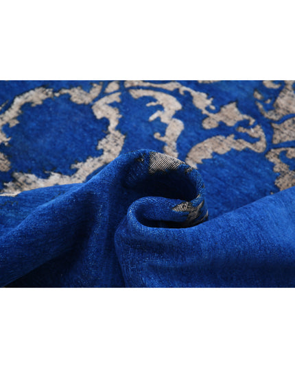 Onyx 7' 9" X 9' 4" Hand Knotted Wool Rug 7' 9" X 9' 4" (236 X 284) / Blue / Wool