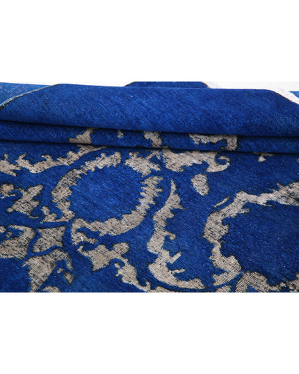 Onyx 7' 9" X 9' 4" Hand Knotted Wool Rug 7' 9" X 9' 4" (236 X 284) / Blue / Wool