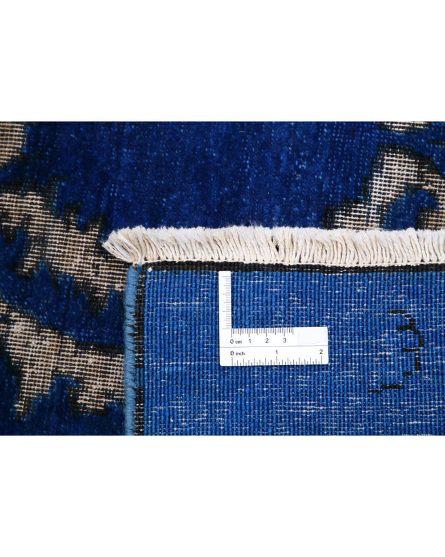 Onyx 7' 9" X 9' 4" Hand Knotted Wool Rug 7' 9" X 9' 4" (236 X 284) / Blue / Wool