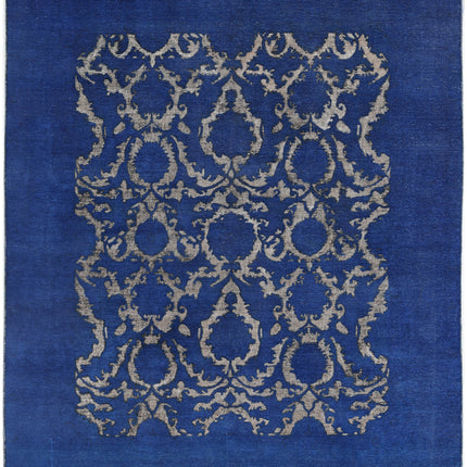 Onyx 7' 9" X 9' 4" Hand Knotted Wool Rug 7' 9" X 9' 4" (236 X 284) / Blue / Wool