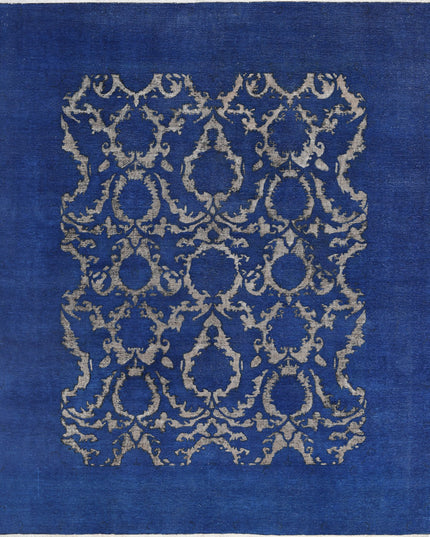 Onyx 7' 9" X 9' 4" Hand Knotted Wool Rug 7' 9" X 9' 4" (236 X 284) / Blue / Wool