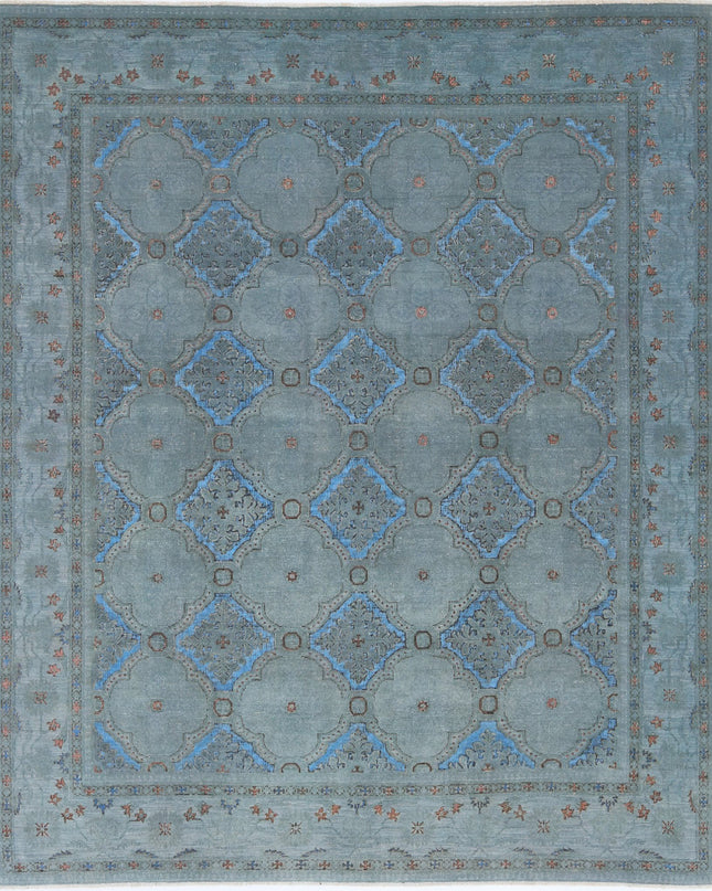 Onyx 7' 11" X 9' 7" Hand Knotted Wool Rug 7' 11" X 9' 7" (241 X 292) / Grey / Wool