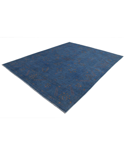 Onyx 7' 8" X 9' 9" Hand Knotted Wool Rug 7' 8" X 9' 9" (234 X 297) / Blue / Wool