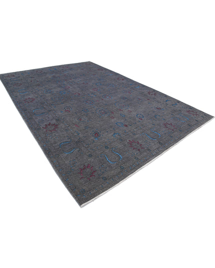 Onyx 8' 9" X 12' 7" Hand Knotted Wool Rug 8' 9" X 12' 7" (267 X 383) / Grey / Wool