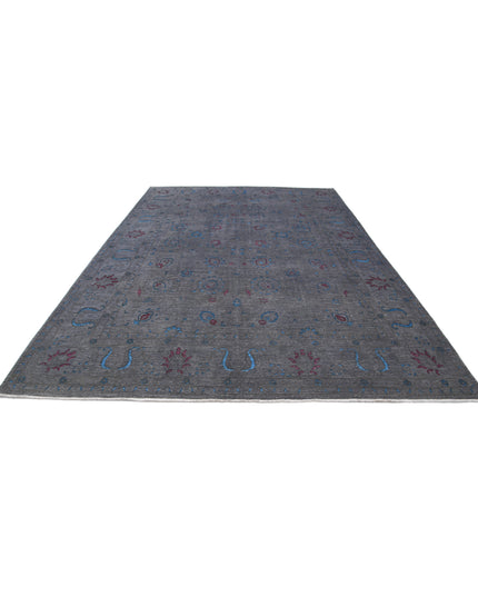 Onyx 8' 9" X 12' 7" Hand Knotted Wool Rug 8' 9" X 12' 7" (267 X 383) / Grey / Wool