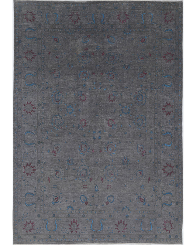 Onyx 8' 9" X 12' 7" Hand Knotted Wool Rug 8' 9" X 12' 7" (267 X 383) / Grey / Wool