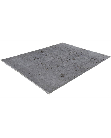 Onyx 6' 5" X 8' 1" Hand Knotted Wool Rug 6' 5" X 8' 1" (196 X 246) / Grey / Wool