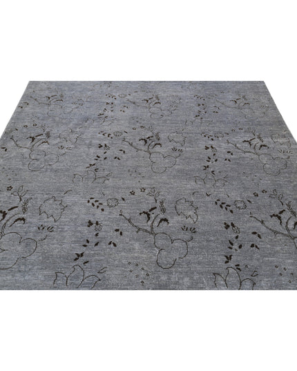 Onyx 6' 5" X 8' 1" Hand Knotted Wool Rug 6' 5" X 8' 1" (196 X 246) / Grey / Wool