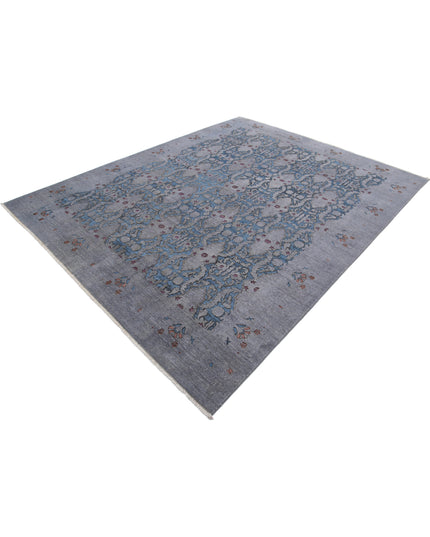 Onyx 7' 8" X 9' 9" Hand Knotted Wool Rug 7' 8" X 9' 9" (234 X 297) / Blue / Wool