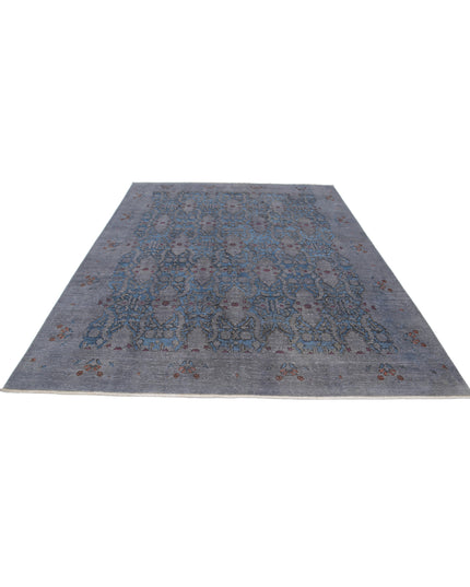 Onyx 7' 8" X 9' 9" Hand Knotted Wool Rug 7' 8" X 9' 9" (234 X 297) / Blue / Wool