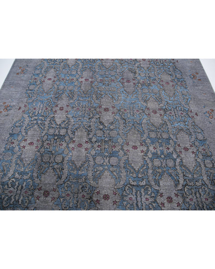 Onyx 7' 8" X 9' 9" Hand Knotted Wool Rug 7' 8" X 9' 9" (234 X 297) / Blue / Wool