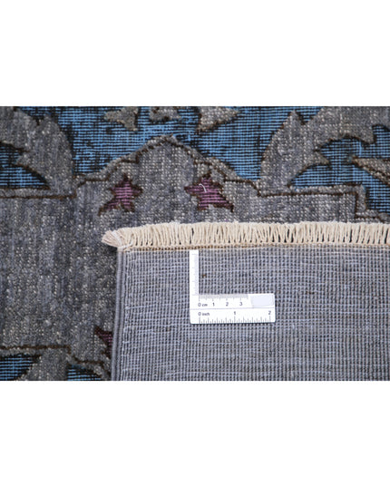 Onyx 7' 8" X 9' 9" Hand Knotted Wool Rug 7' 8" X 9' 9" (234 X 297) / Blue / Wool