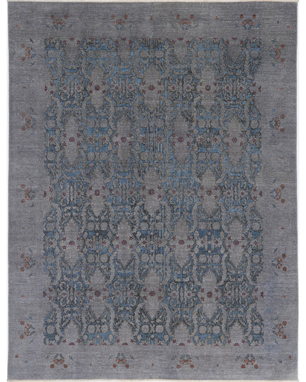 Onyx 7' 8" X 9' 9" Hand Knotted Wool Rug 7' 8" X 9' 9" (234 X 297) / Blue / Wool