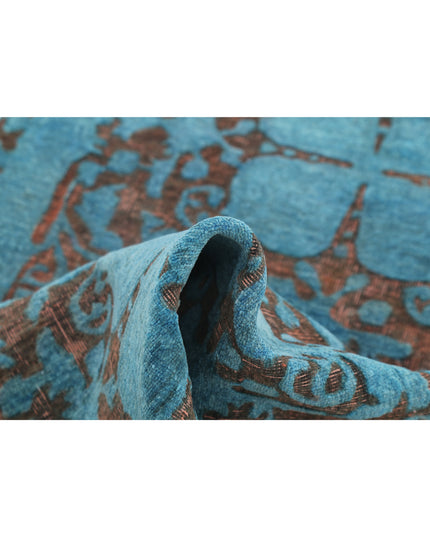 Onyx 3' 5" X 13' 1" Hand Knotted Wool Rug 3' 5" X 13' 1" (104 X 399) / Teal / Wool