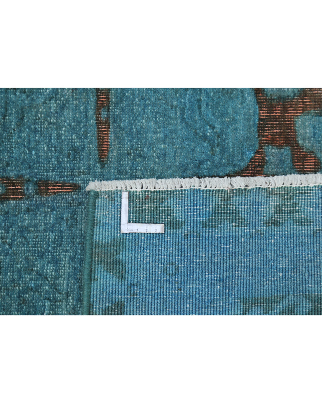 Onyx 3' 5" X 13' 1" Hand Knotted Wool Rug 3' 5" X 13' 1" (104 X 399) / Teal / Wool