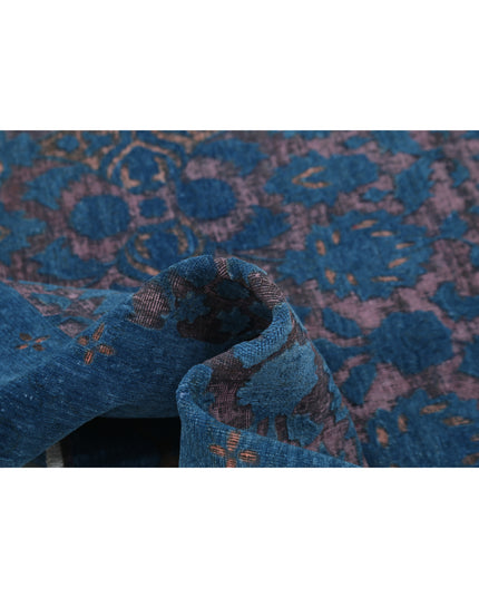 Onyx 6' 9" X 9' 4" Hand Knotted Wool Rug 6' 9" X 9' 4" (206 X 284) / Blue / Wool