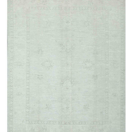 Oushak 9' 4" X 12' 1" Hand Knotted Wool Rug 9' 4" X 12' 1" (284 X 368) / Ivory / Wool