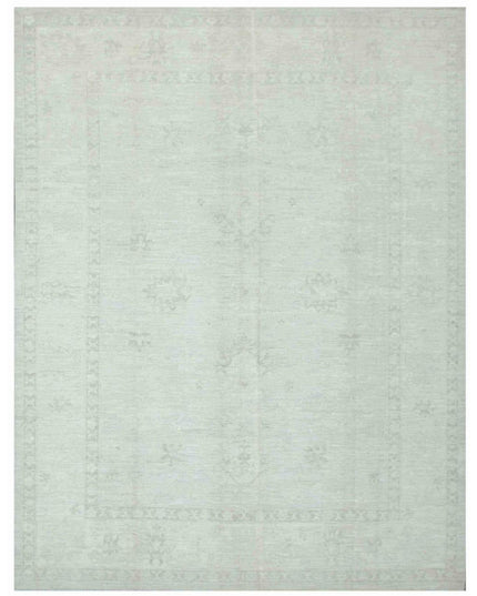 Oushak 9' 4" X 12' 1" Hand Knotted Wool Rug 9' 4" X 12' 1" (284 X 368) / Ivory / Wool