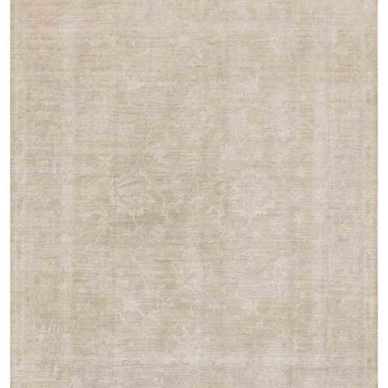 Oushak 8' 0" X 9' 8" Hand Knotted Wool Rug 8' 0" X 9' 8" (244 X 295) / Green / Wool