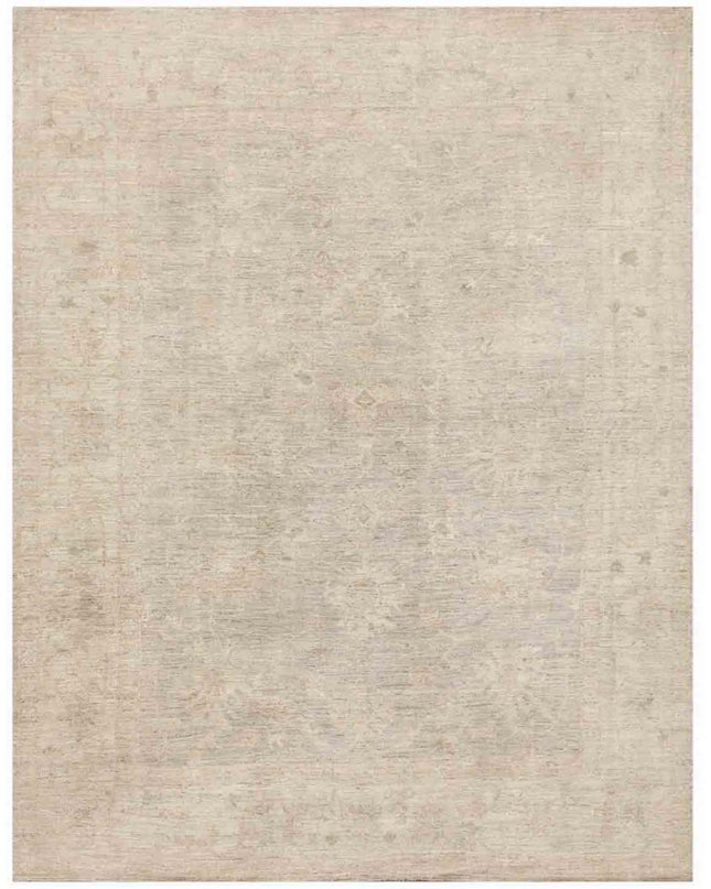 Oushak 9' 0" X 11' 4" Hand Knotted Wool Rug 9' 0" X 11' 4" (274 X 345) / Grey / Wool