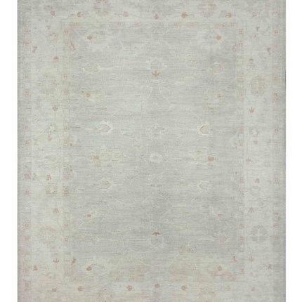 Oushak 10' 0" X 13' 1" Hand Knotted Wool Rug 10' 0" X 13' 1" (305 X 399) / Grey / Wool