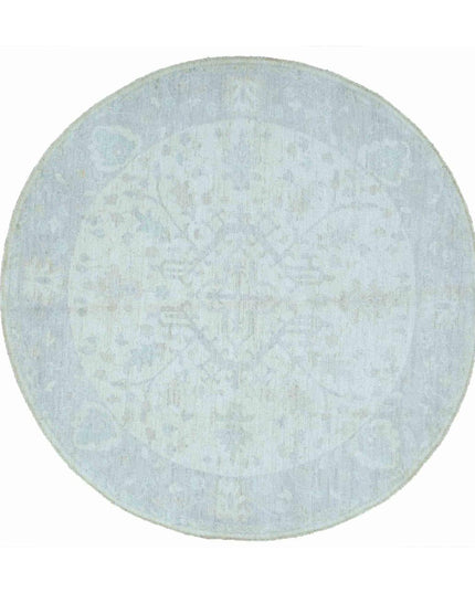 Oushak 8' 3" X 8' 0" Hand Knotted Wool Rug 8' 3" X 8' 0" (251 X 244) / Ivory / Wool