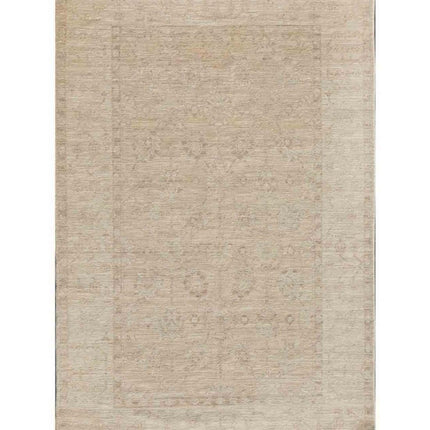 Oushak 5' 9" X 8' 9" Hand Knotted Wool Rug 5' 9" X 8' 9" (175 X 267) / Ivory / Wool
