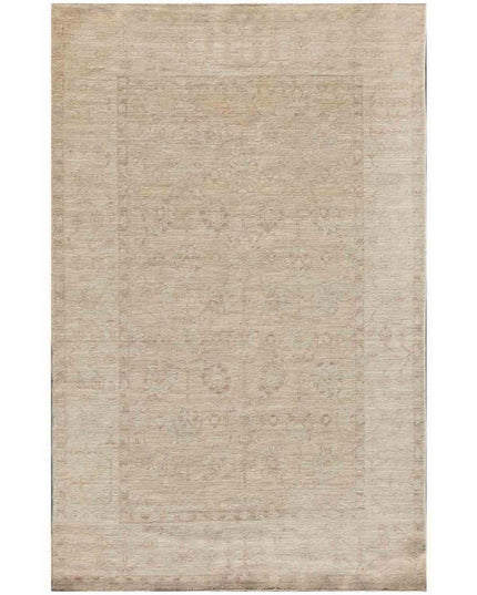 Oushak 5' 9" X 8' 9" Hand Knotted Wool Rug 5' 9" X 8' 9" (175 X 267) / Ivory / Wool