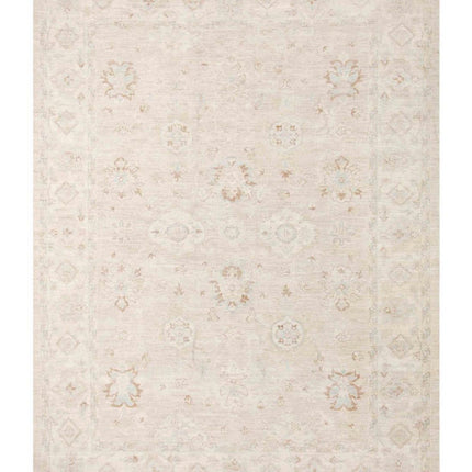 Oushak 8' 10" X 11' 10" Hand Knotted Wool Rug 8' 10" X 11' 10" (269 X 361) / Ivory / Wool