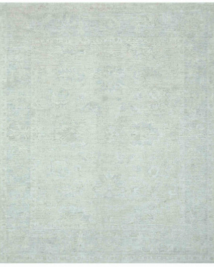 Oushak 8' 2" X 9' 9" Hand Knotted Wool Rug 8' 2" X 9' 9" (249 X 297) / Grey / Wool