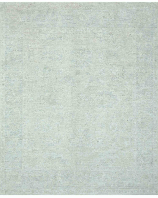 Oushak 8' 2" X 9' 9" Hand Knotted Wool Rug 8' 2" X 9' 9" (249 X 297) / Grey / Wool