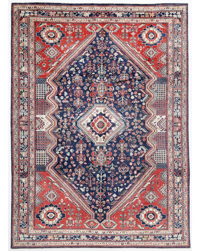 Oushak 9' 3" X 12' 8" Hand Knotted Wool Rug 9' 3" X 12' 8" (282 X 386) / Blue / Wool