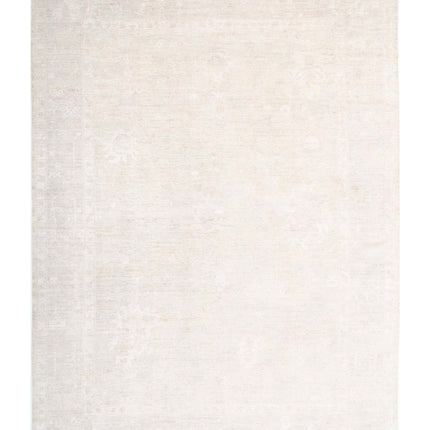 Oushak 10' 3" X 13' 10" Hand Knotted Wool Rug 10' 3" X 13' 10" (312 X 422) / Brown / Wool