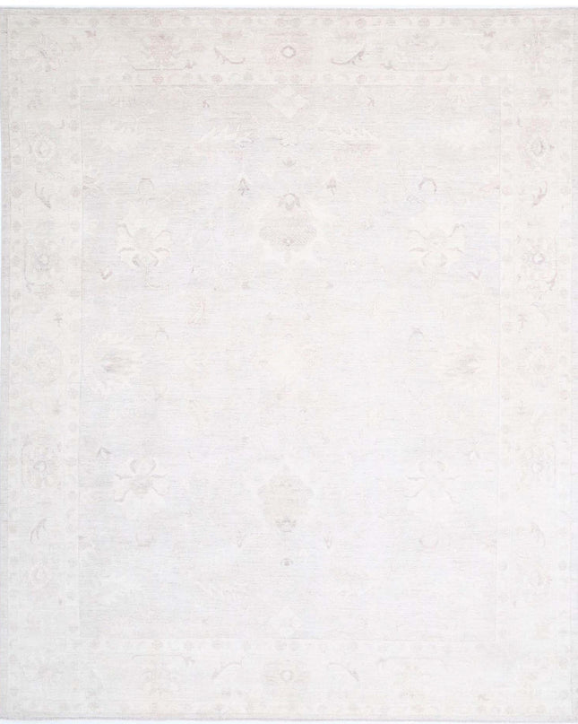 Oushak 11' 9" X 14' 9" Hand Knotted Wool Rug 11' 9" X 14' 9" (358 X 450) / Grey / Wool