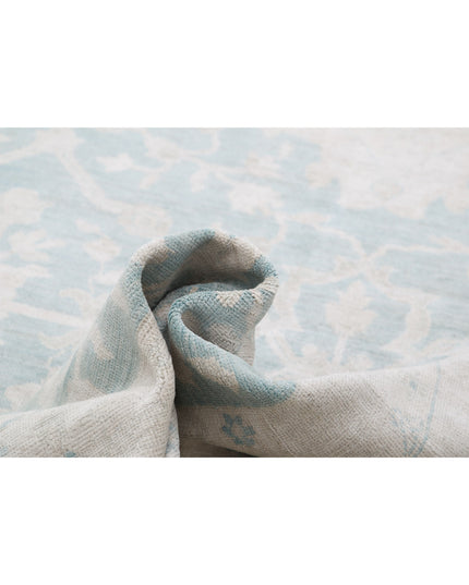 Oushak 15' 10" X 21' 9" Hand Knotted Wool Rug 15' 10" X 21' 9" (482 X 663) / Teal / Wool