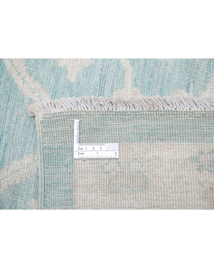 Oushak 15' 10" X 21' 9" Hand Knotted Wool Rug 15' 10" X 21' 9" (482 X 663) / Teal / Wool