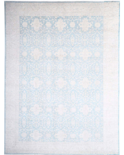 Oushak 15' 10" X 21' 9" Hand Knotted Wool Rug 15' 10" X 21' 9" (482 X 663) / Teal / Wool