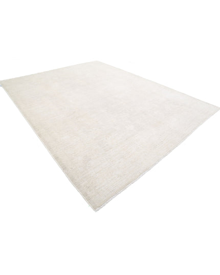 Oushak 9' 2" X 11' 10" Hand Knotted Wool Rug 9' 2" X 11' 10" (280 X 361) / Ivory / Wool