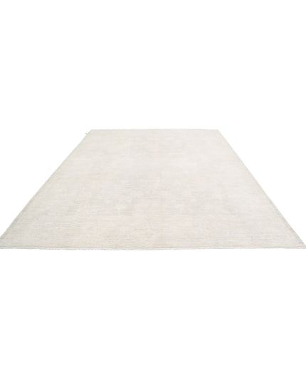 Oushak 9' 2" X 11' 10" Hand Knotted Wool Rug 9' 2" X 11' 10" (280 X 361) / Ivory / Wool