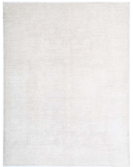 Oushak 9' 2" X 11' 10" Hand Knotted Wool Rug 9' 2" X 11' 10" (280 X 361) / Ivory / Wool