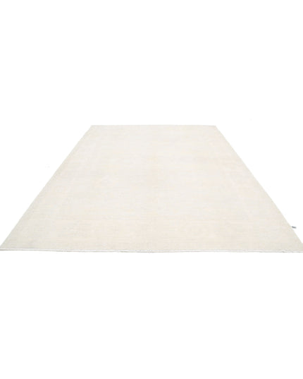 Oushak 8' 8" X 11' 3" Hand Knotted Wool Rug 8' 8" X 11' 3" (264 X 343) / Ivory / Wool