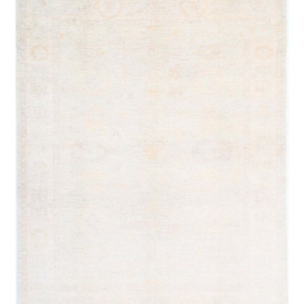 Oushak 8' 8" X 11' 3" Hand Knotted Wool Rug 8' 8" X 11' 3" (264 X 343) / Ivory / Wool