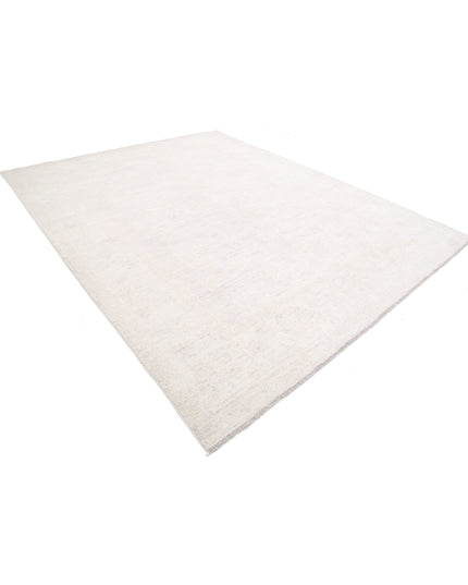 Oushak 9' 1" X 11' 6" Hand Knotted Wool Rug 9' 1" X 11' 6" (277 X 351) / Ivory / Wool