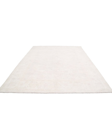 Oushak 9' 1" X 11' 6" Hand Knotted Wool Rug 9' 1" X 11' 6" (277 X 351) / Ivory / Wool