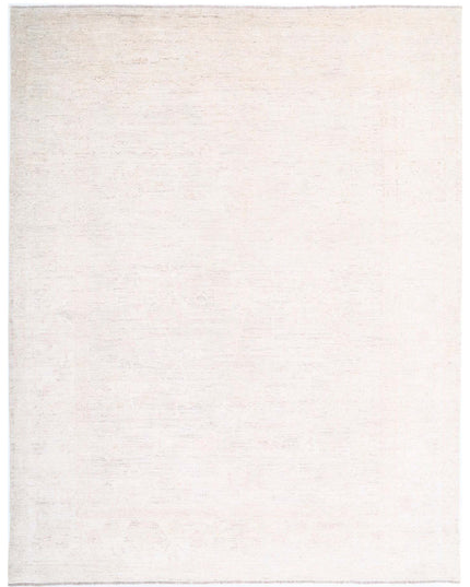 Oushak 9' 1" X 11' 6" Hand Knotted Wool Rug 9' 1" X 11' 6" (277 X 351) / Ivory / Wool