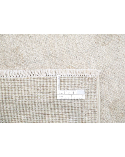 Oushak 8' 5" X 11' 11" Hand Knotted Wool Rug 8' 5" X 11' 11" (257 X 363) / Ivory / Wool