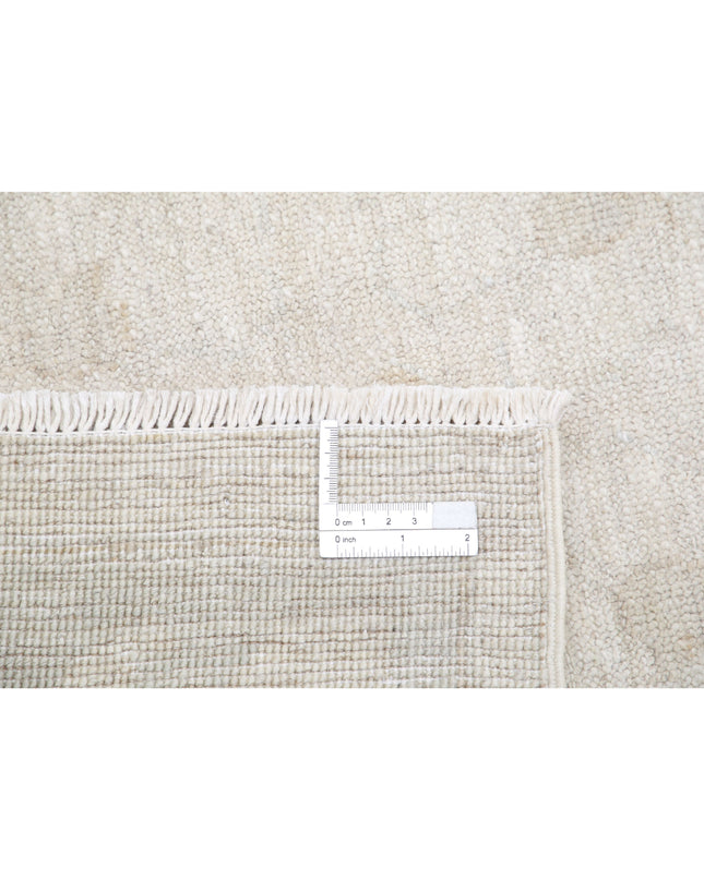 Oushak 8' 5" X 11' 11" Hand Knotted Wool Rug 8' 5" X 11' 11" (257 X 363) / Ivory / Wool