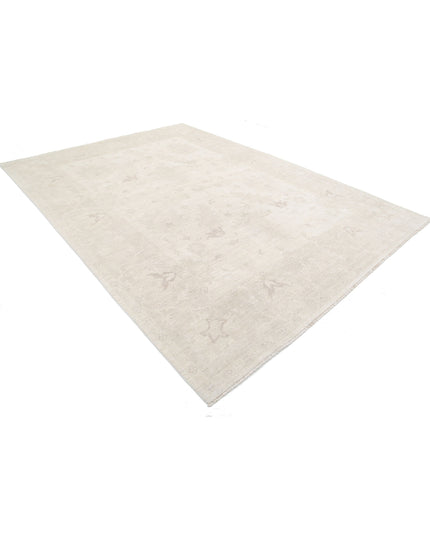 Oushak 8' 8" X 11' 8" Hand Knotted Wool Rug 8' 8" X 11' 8" (264 X 356) / Ivory / Wool